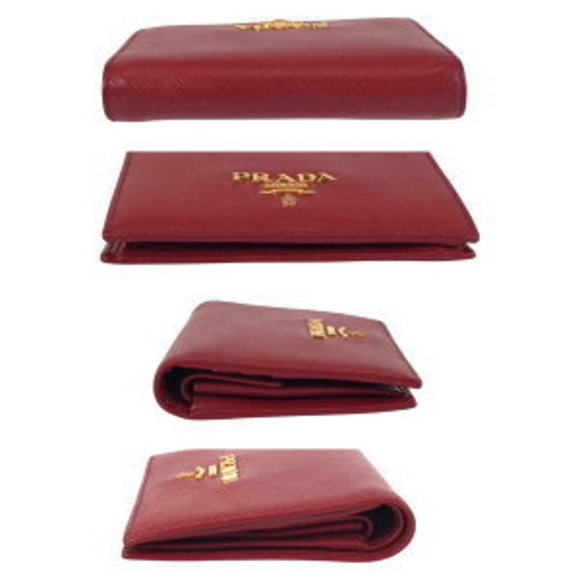 Prada Saffiano Red Leather Wallet - Picture 5 of 8
